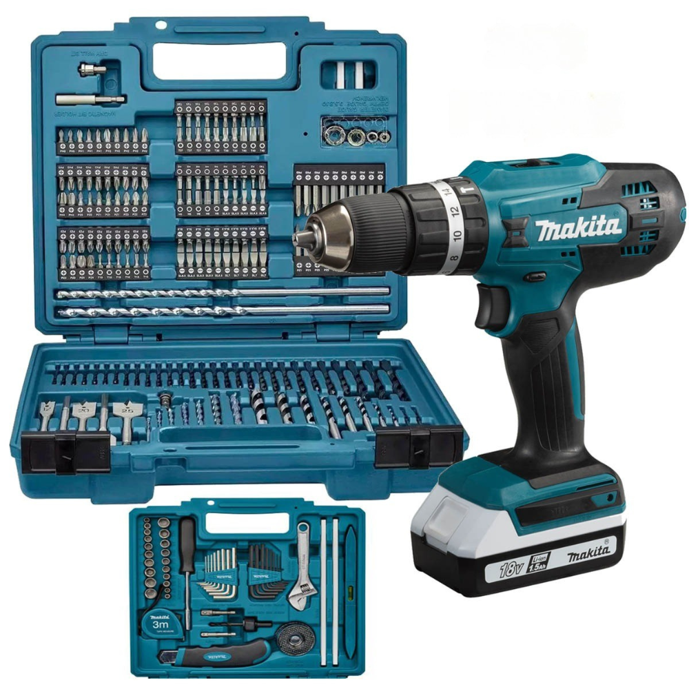 BLACK NOVEMBER | TRAPANO AD IMPATTO POTENTE + 45 ACCESSORI + 2 BATTERIE 40V