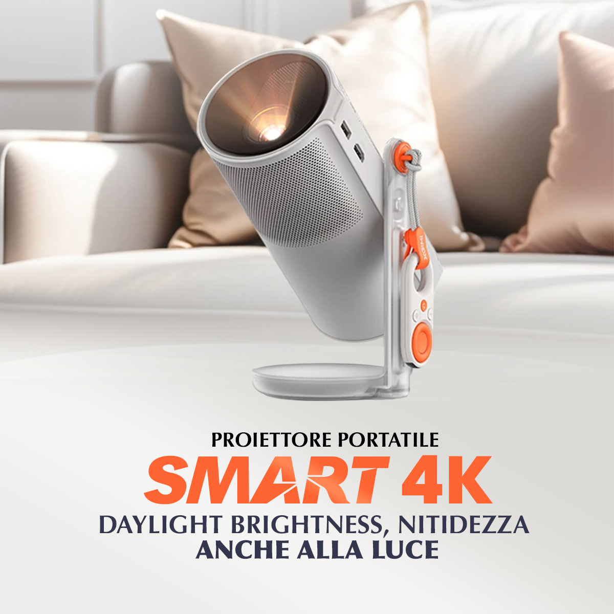 Proiettore Portatile Smart 4K - Lancio 2025